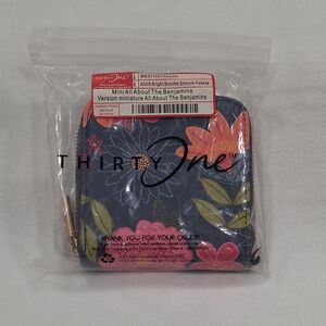 Thirty-One Bright Blooms Mini Wallet